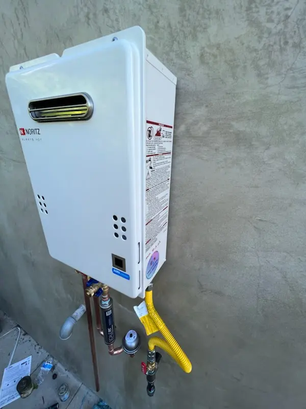 Tankless water heater installation for Sunset Fields homes